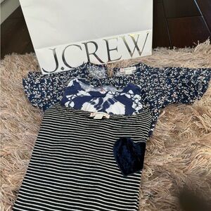 Crewcut Flutter Sleeve, black & white T-shirt & Tie Die 3 for $20  Sz 4